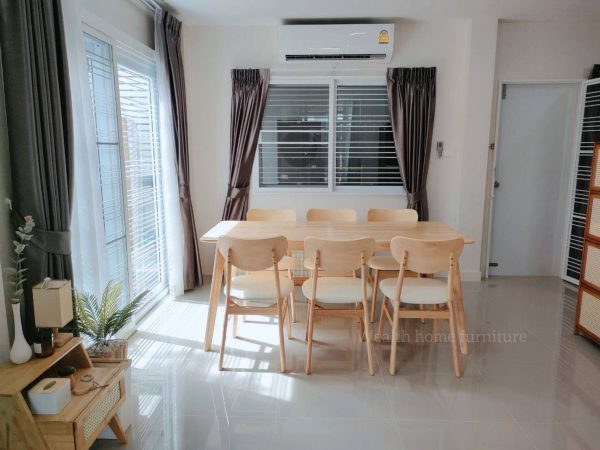 โต๊ะ180ซม.+เก้าอี้ CB 6 ที่นั่ง - Image 2