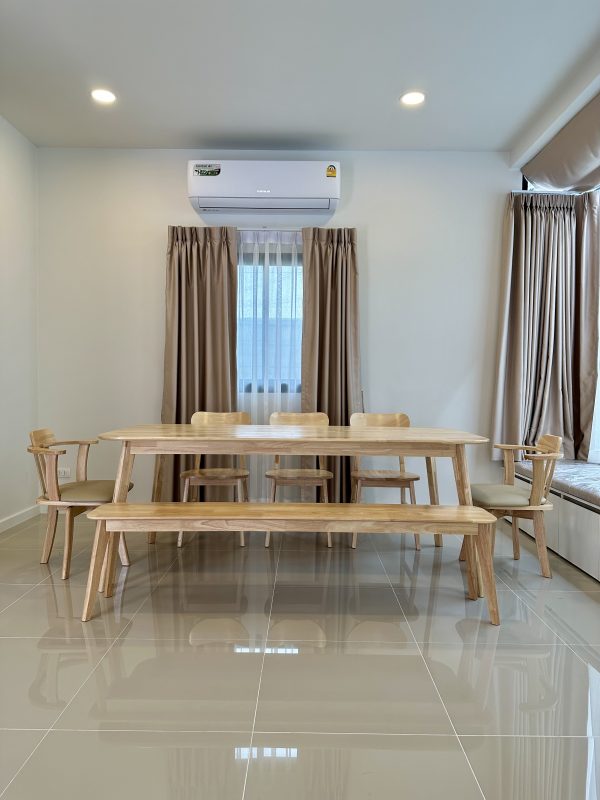โต๊ะ200ซม.+เก้าอี้CB+ม้านั่ง180Cm - Image 3