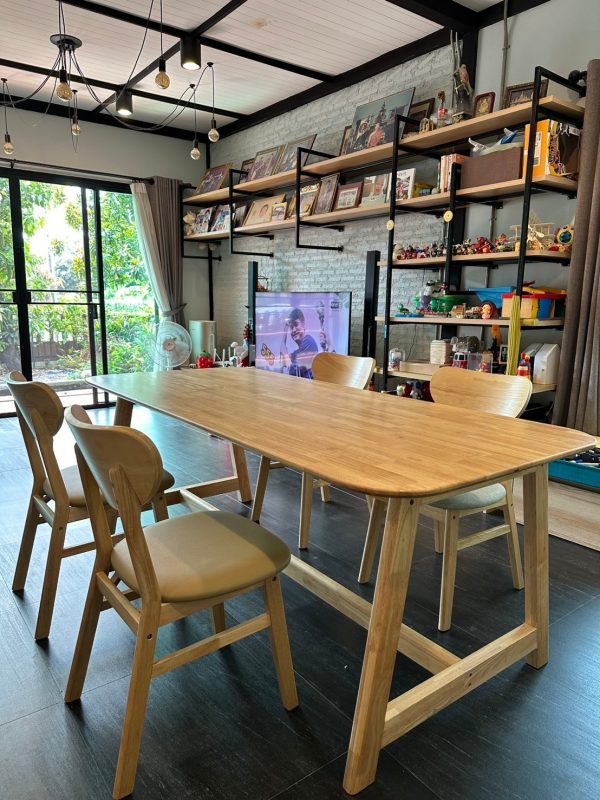 พักขา180ซม.+เก้าอี้CB 3ที่นั่งหนัง+ม้านั่ง150หุ้มเบาะ - Image 3