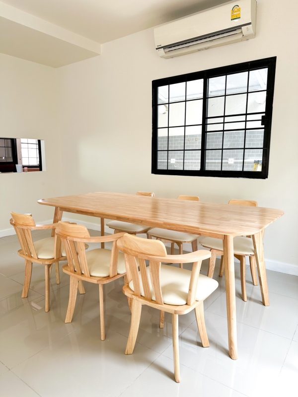 โต๊ะ 180 ซม.+เก้าอี้หมุน 6 ที่นั่ง - Image 7